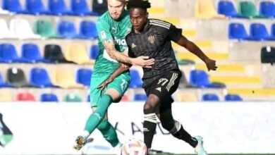 Kelvin Ofori Stars For FC Spartak Trnava in their 2-0 Home loss to FC Nordsjaelland